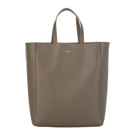 Celine Vintage, Pre-owned Small Vertical Cabas Satchel Leather Calf Italy Bruin, Dames, Maat:ONE Size