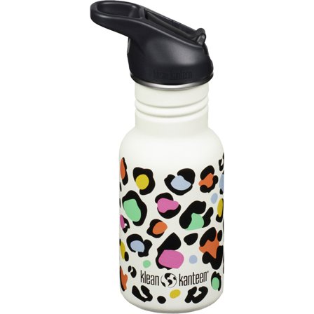 Klean kanteen Kid Classic Narrow Flip Vandflaske 355 ml, Leopard Print | KitchenOne