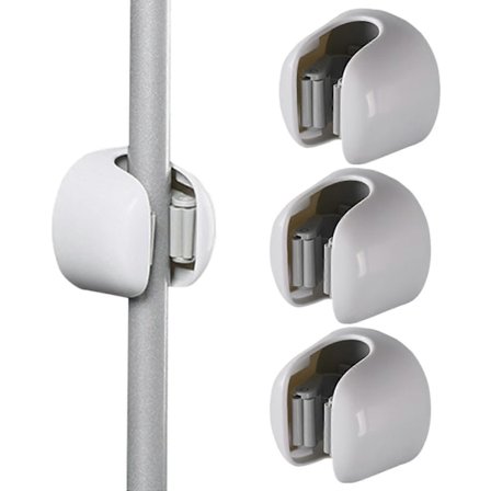 3 Delar Mopphållare Utan Borrning, Självhäftande Väggmonterad Kvastskaftshållare, Väggmonterad Kvastskaftshållare Utan Borrning, Självhäftande 