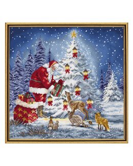 Broderikit Billede Julemand - LetiStitch