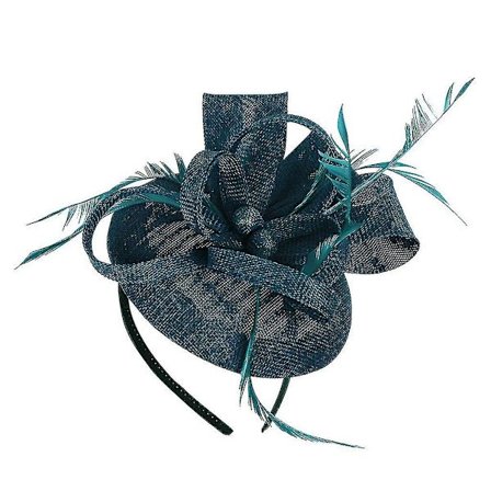 Dame Klips Fjær Fascinator (Grønn)
