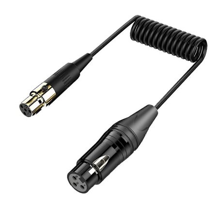 XLR 3-pin hunn til Mini XLR 4-pin hunn forsterker lydmikser mini mikrofon kamera lydkabel