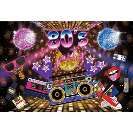 Tilbake til 80-tallet Bakgrunn Hip-Hop Disco Fest Musikk Graffiti foto Bac