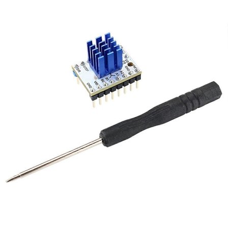 TMC2209 V4.0 Stepper Motor Driver Tyst Drift för 3D-skrivare, 5.5-28V 2.8A med Kylfläns, Enhan