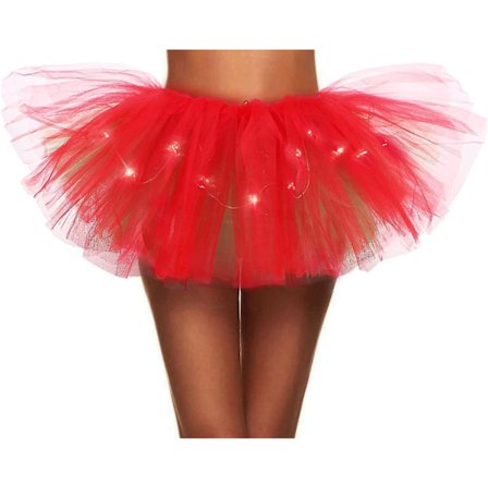 Simplicity Dam Klassisk 5-lagers Tutu-kjol i tyll_L