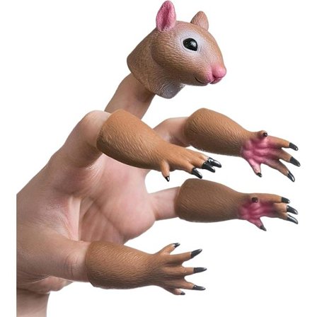 Handi Squirrel Finger Hand Puppet Novelty Toys Finger Doll Access