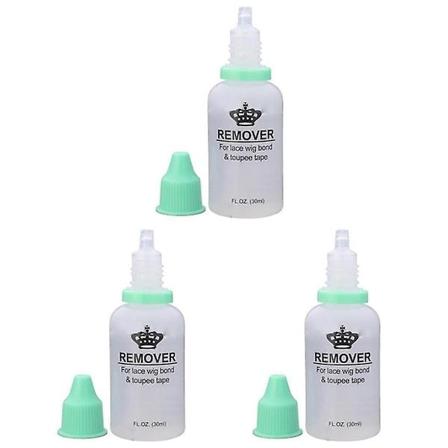 3st 30ml Opløsningsmiddel Spray Paryk Selvklæbende Limfjerner Hårforlængelsesværktøj til Lace Parykker Toupeer Tape