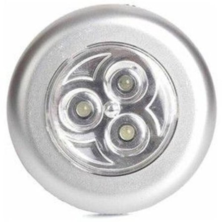 Sæt med 3 selvklæbende spotlamper? Batterier med hvide LED'er