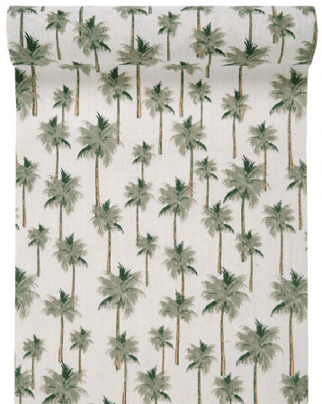 Duk / löpare palmer 300 cm - Djungel Kalas Dekoration - Kalaslagret.se