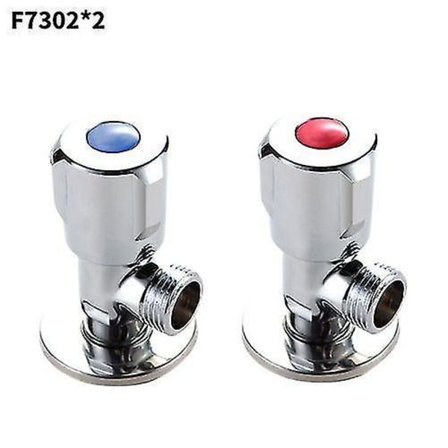 Baderomstilbehørssett 2-delt sett messing strømningskontrollventil vanntrykk håndholdt avstengningsbryter for vannforsyning GUM