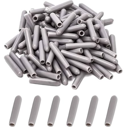 Opvaskemaskine Hætter [100 Styk], Opvaskemaskine Kurv Dæksel, Opvaskemaskine Hætte Til Beskyttelse Af Opvaskemaskine Kurv Stifter, Rustfri (Grå)