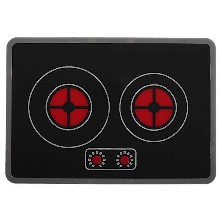 Realistisk induktionskogeplade med lyseffekter Køkkenlegetøj Børn Lade Som Om Legetøj Tegnefilm