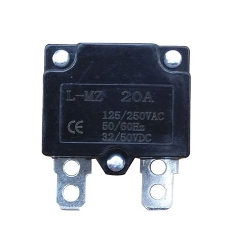2 stk. Relæ Sikring Strøm Overbelastningsbeskytter 20A 20A