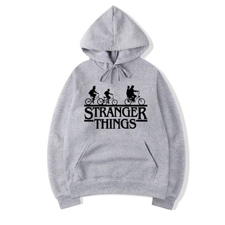 Plus Size Stranger things Hettegenser Sweatshirt Sports Gym Topper