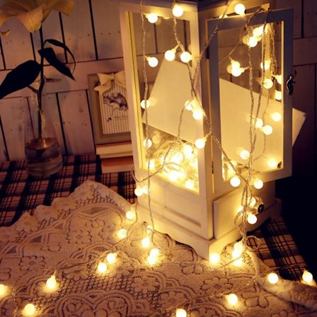 Globe Lyskæder til Soveværelse, USB-drevet Varm Hvid LED-lyskæde med 8 Lystilstande, Fjernbetjening Timerfunktion Stænktæt Dekorativ