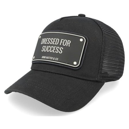 John Hatter & Co - Svart trucker Keps - Dressed For Success Black Trucker @ Hatstore