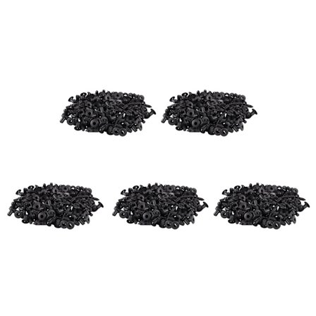 500st Bilgjutningsdörr 5mm Hål Plastnitar Fixering Svart.
