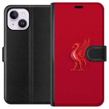 Kompatibel Tegnebogsetui til Apple iPhone 14 Plus Liverpool fodboldklub England Premier League passioneret klub med stærk identitet højt niveau og loy