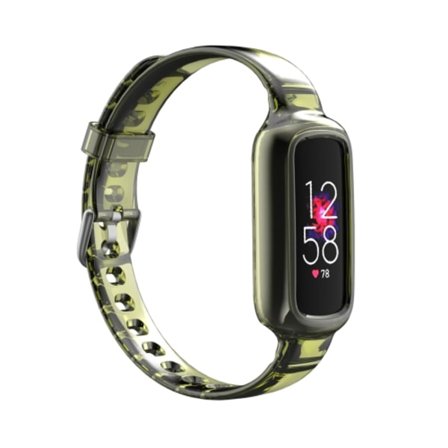 För Fitbit Luxe Silicone Integrated Watch Band