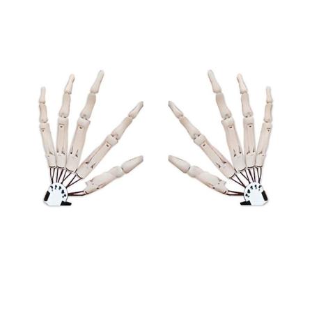 3d Halloween Finger Cosplay Dekorativa Festrekvisita (2 St Vita)