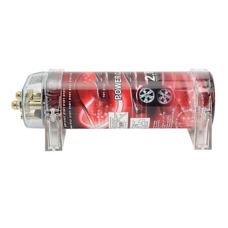 Bil Kondensator 2 Farad Digital Strømkondensator med Spændingsdisplay og Hørbar Advarsel