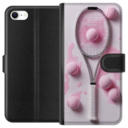 Kompatibel Tegnebogsetui til Apple Apple iPhone 6s Rosa glaskugler og tennisketsjer i et kreativt stillbillede med legende popfølelse og moderne desi