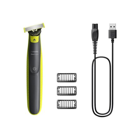 Philips OneBlade QP2724 - trimmer - lime green/dark gray