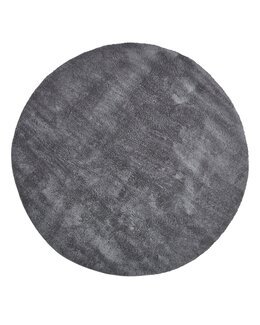 Tuftad matta Amarante Rund ø 120 cm Mörkgrå - Linea