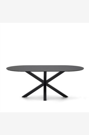 Kave Home - Ruokapöytä - argo - Musta - Ruokapöydät - - Homeroom