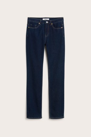 Kappahl | Straight Jeans Mid Waist Long Leg | Mørk denim