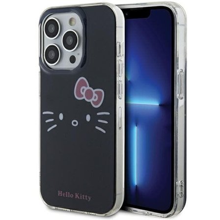 Hello Kitty IML Kitty Face-etui til iPhone 13 Pro Max - sort