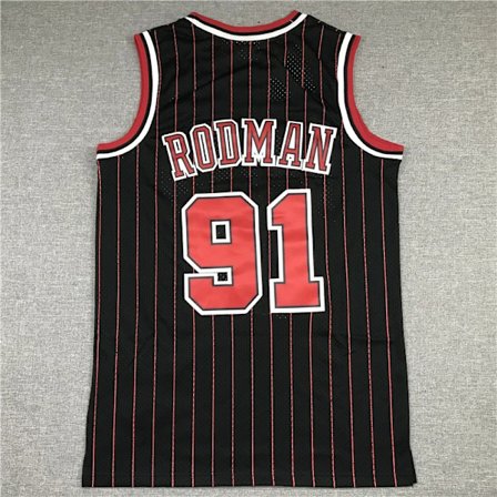 Store Black Friday Tilbud! Ny 2023 Basketballtrøje #91 Pippen Rodman T-shirt style 2