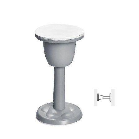 Hålfri Silikon Dörrstopp Vägg Sugkopps Tyst Rostfri Dörrhållare