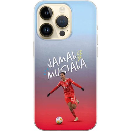 Kompatibelt Mobildeksel til Apple iPhone 15 Pro Jamal Musiala Bayern München Tyskland fotballspiller Bundesliga-stjerne kreativ midtbanespiller rask t