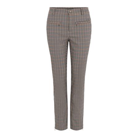 C.Ro, Jacquard Trousers Bruin, Dames, Maat:S