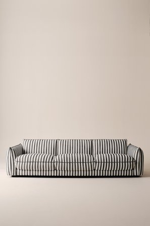 Jotex - Sofa 3-seters Svart/hvit - MOLTON - Kjøp 3-seters sofaer hos Jotex