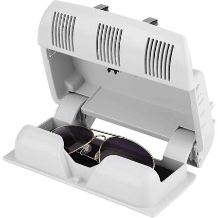 Bil Solbrille Oppbevaringsholder, Bil Solbrille Oppbevaringsholder Brilleetui Passer for Skoda Octavia Fabia Roomster 1Z0868565E (Grå)