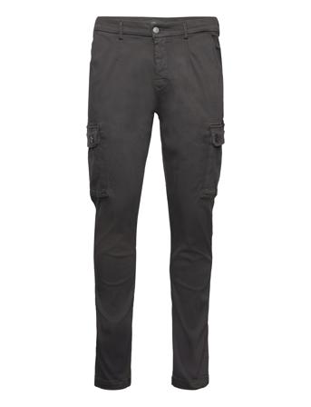 Jaan Trousers Slim Hypercargo Color Trousers Cargo Pants Svart Replay*Betinget Tilbud