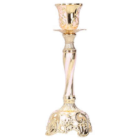 Ljusstake Heminredning Ljusstake Prydnad för Bröllop Ljusmiddag Guld Vit