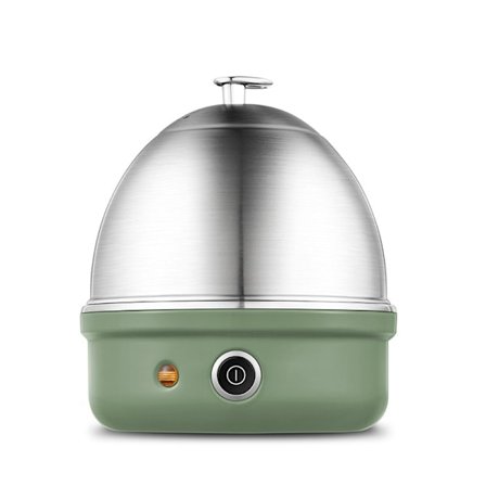 Munan Keitin Ruostumattomasta Teräksestä Valmistettu Alusta Keittää Nopeasti 7 Munaa, Automaattinen Virrankatkaisu (vihreä)