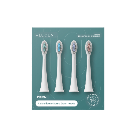 Be Lucent Prism Refill 4 Tandborsthuvuden Munhygien Vit ONESIZE