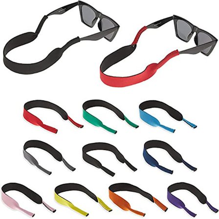 10-pakning neopren elastiske stropper, brilleinnfatninger (tilfeldig farge)