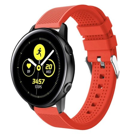 Samsung Galaxy Watch Active silikoni Kellon Ranneke - Oranssi