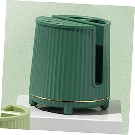 Skärbräda Stativ Knivställ Besticksställ Hackbräda Stativ Roterande Besticksställ Mörkgrön