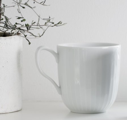 Kähler Hammershøi Krus 330ml, Hvit