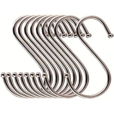 Tunga S-krokar, S-formade hängande krokar Stora hängare, S-formade hängande krokar S-krok Flerfunktionskrok 10 st