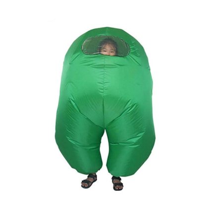 Among Us Oppustelig Kostume til Børn Heldragt Halloween Cosplay Kostumer Orange