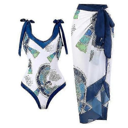 Dame Todelt Vintage Badedragt Mavekontrol Monokini Bikini 2-delt Badedragter Todelt Mavekontrol Tankini Sæt