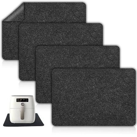 4 stk varmebestandige matter for airfryer, Airfryer-beskyttelsesmatte