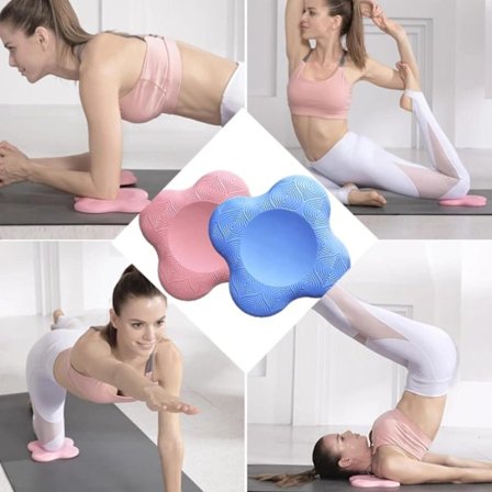 2-pakke Yoga knebeskyttelse balanse støttepute fortykket kne albue håndledd hånd pilates kneling pute, støtte skumpute for menn og kvinner april 4.2(